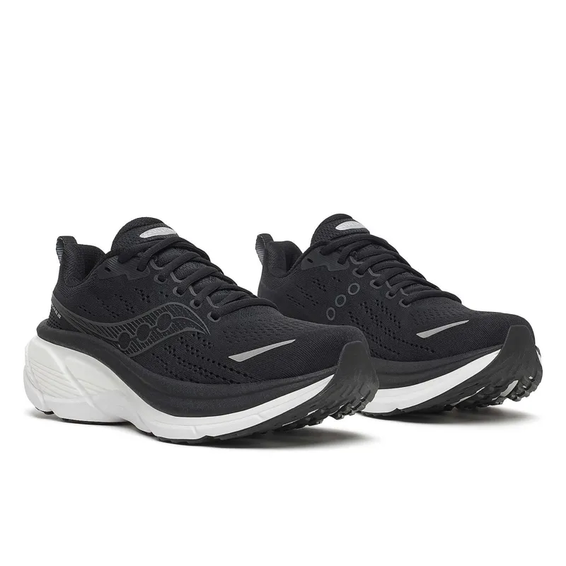 Saucony Hurricane 25 Women's Supportive Shoes - Black White-1