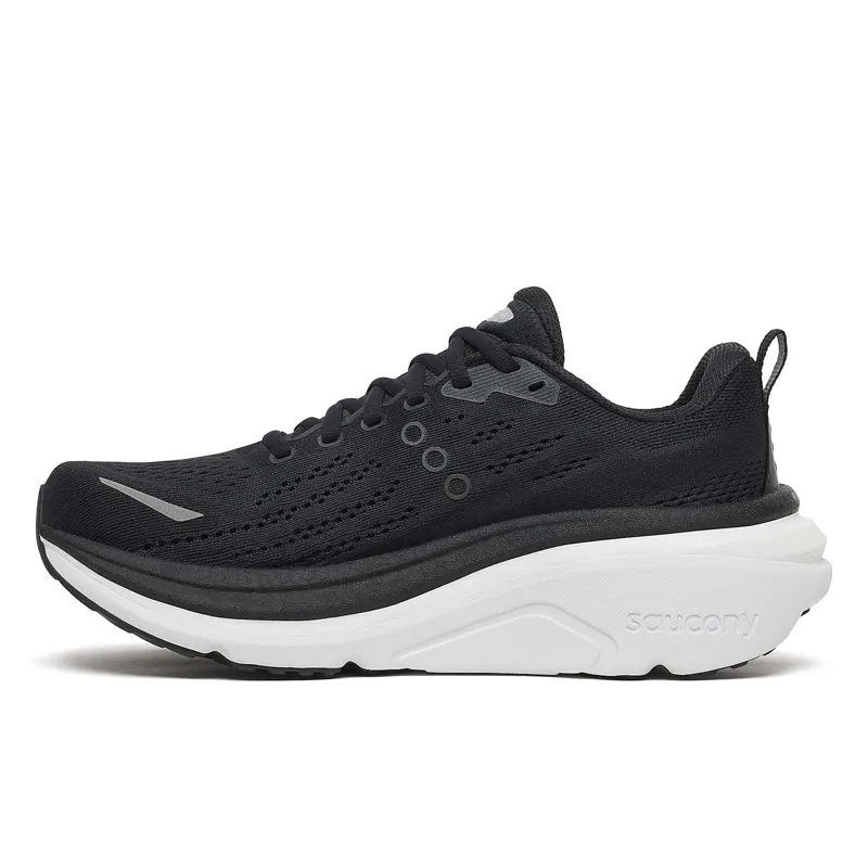Saucony Hurricane 25 Women's Supportive Shoes - Black White-2