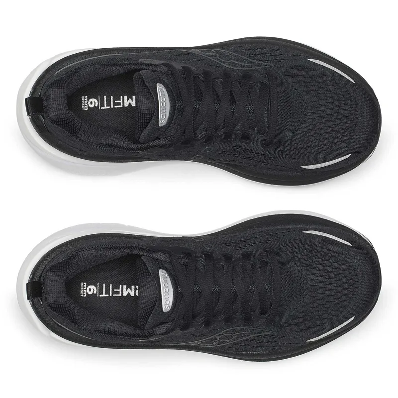 Saucony Hurricane 25 Women's Supportive Shoes - Black White-4