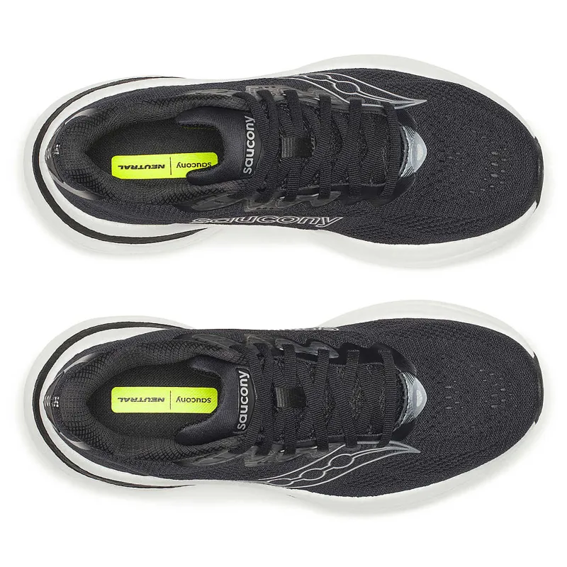 Saucony Ride 19 Women's Running Shoes - Black Silver-4