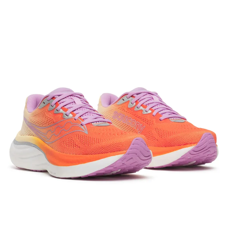 Saucony Ride 19 Women's Running Shoes - Fire Orchid-1