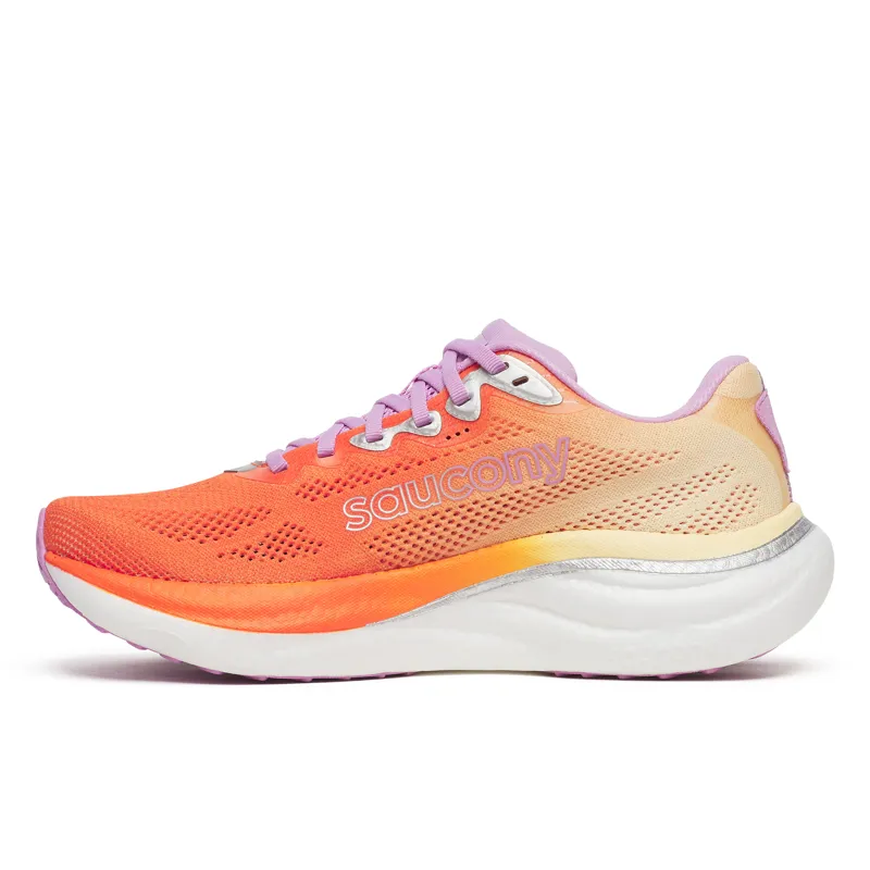 Saucony Ride 19 Women's Running Shoes - Fire Orchid-2