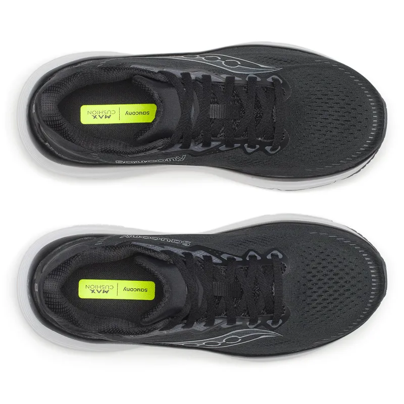 Saucony Guide 19 Women's Supportive Running Shoes - Black Silver-4