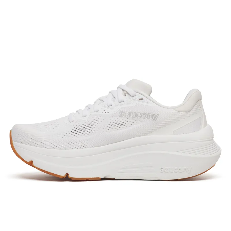 Saucony Guide 19 Women's Supportive Running Shoes - White Gum-1