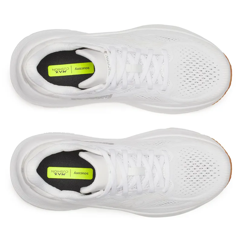 Saucony Guide 19 Women's Supportive Running Shoes - White Gum-3
