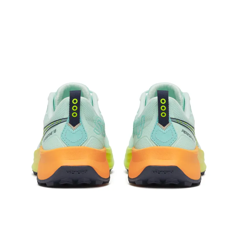 Saucony Peregrine 16 Women's Trail Running Shoes - Aqua Citron-3