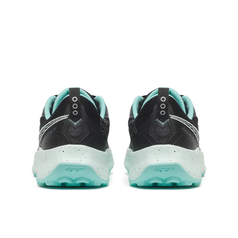 Saucony Peregrine 16 GTX Women's Trail Running Shoes - Black Aqua-3