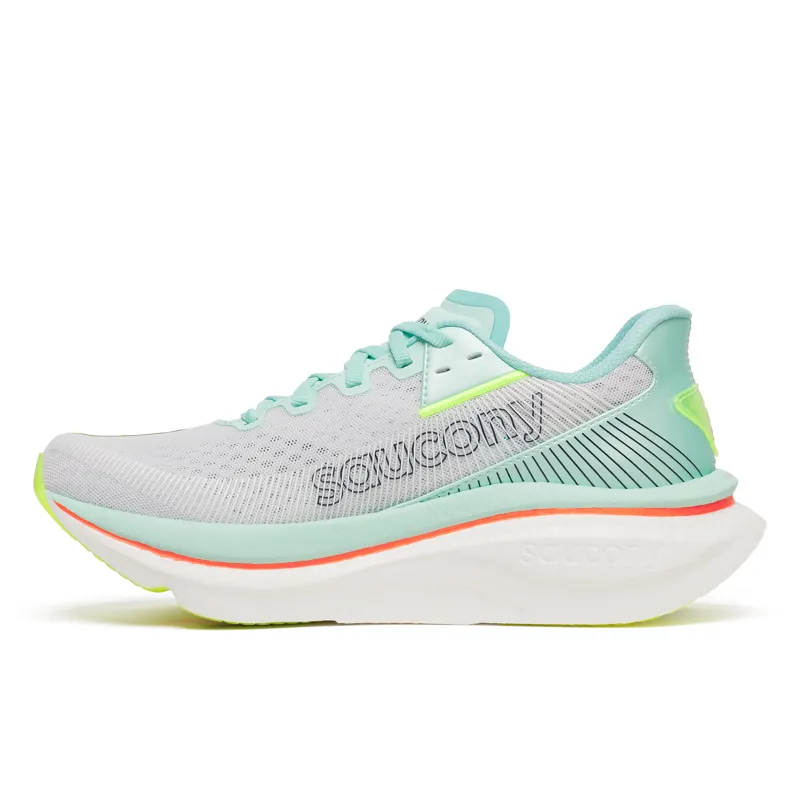 Saucony Endorphin Azura Women's Running Shoes - White Splash-1