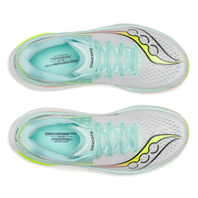 Saucony Endorphin Azura Women's Running Shoes - White Splash-5