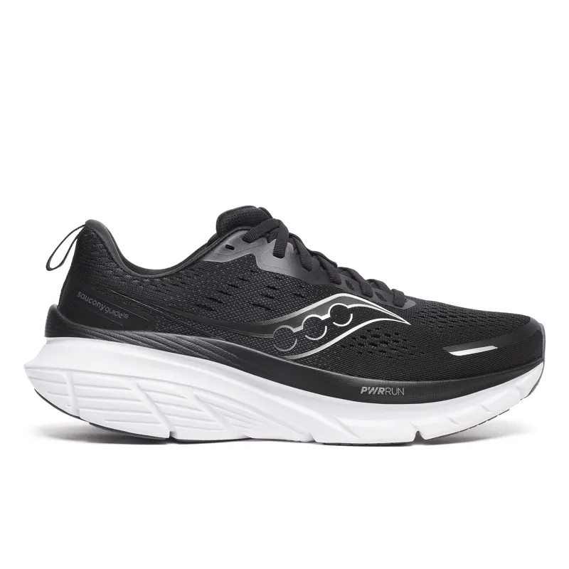 Saucony Guide 18 Men's Supportive Running Shoes Black White