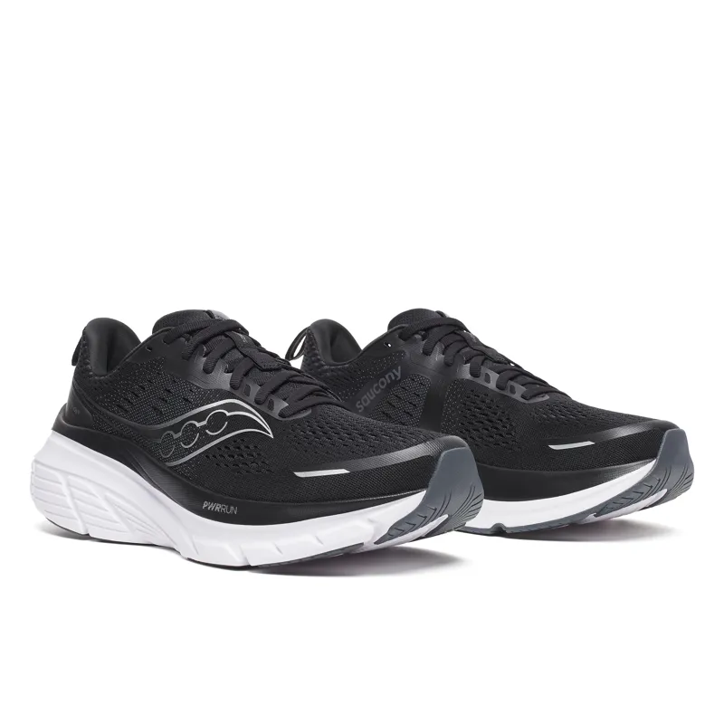 Saucony Guide 18 Men's Supportive Running Shoes Black White-1