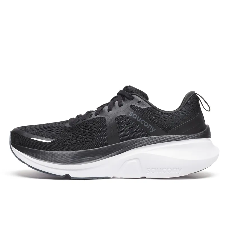 Saucony Guide 18 Men's Supportive Running Shoes Black White-2