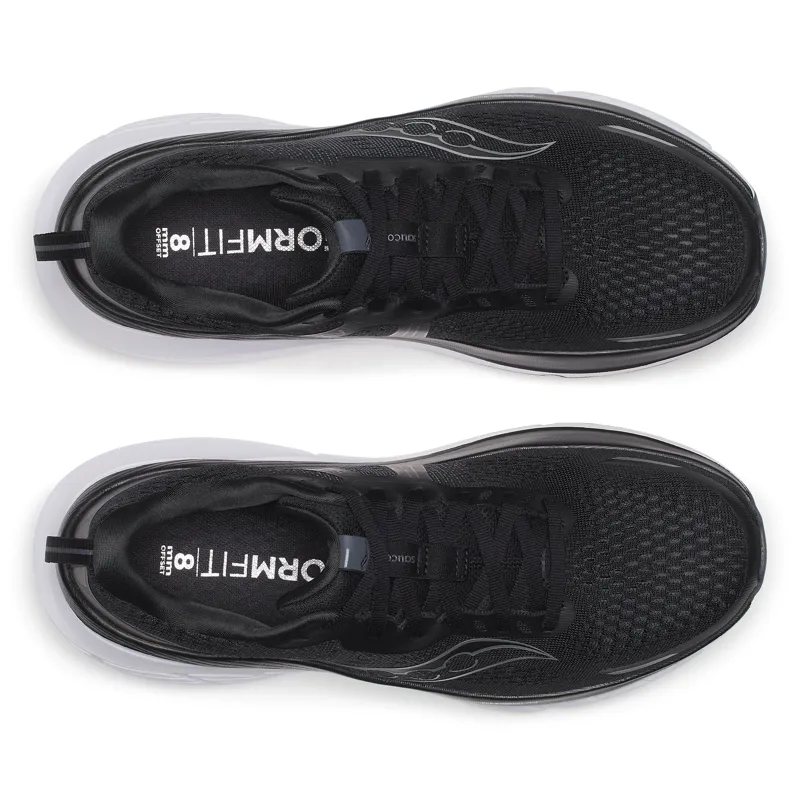 Saucony Guide 18 Men's Supportive Running Shoes Black White-4