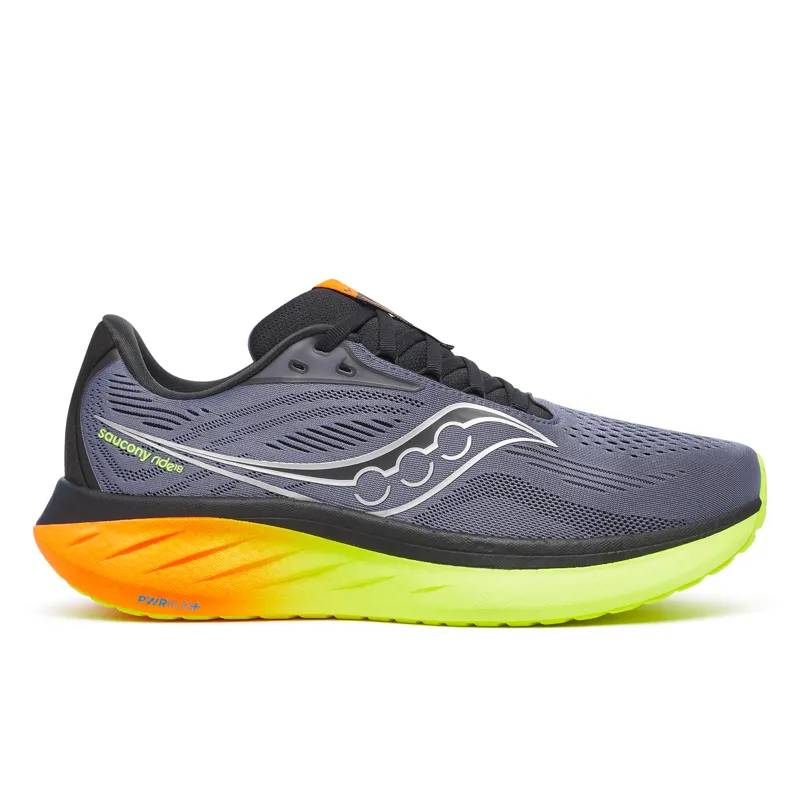Saucony Ride 18 Men's Neutral Running Shoes Shadow Vizi
