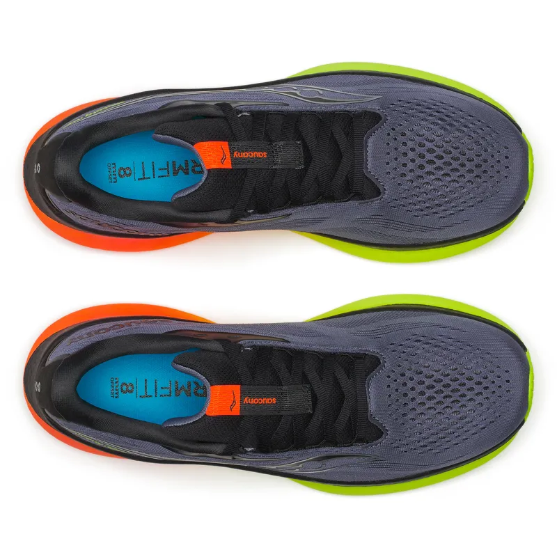 Saucony Ride 18 Men's Neutral Running Shoes Shadow Vizi-3
