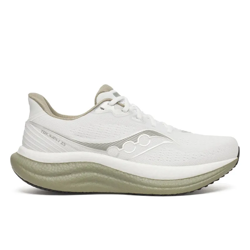 Saucony Triumph 23 Men's Running Shoes - White Laurel