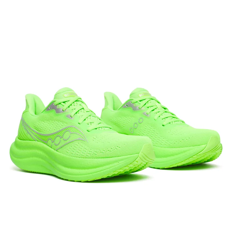 Saucony Triumph 23 Men's Running Shoes - Slime Silver-1