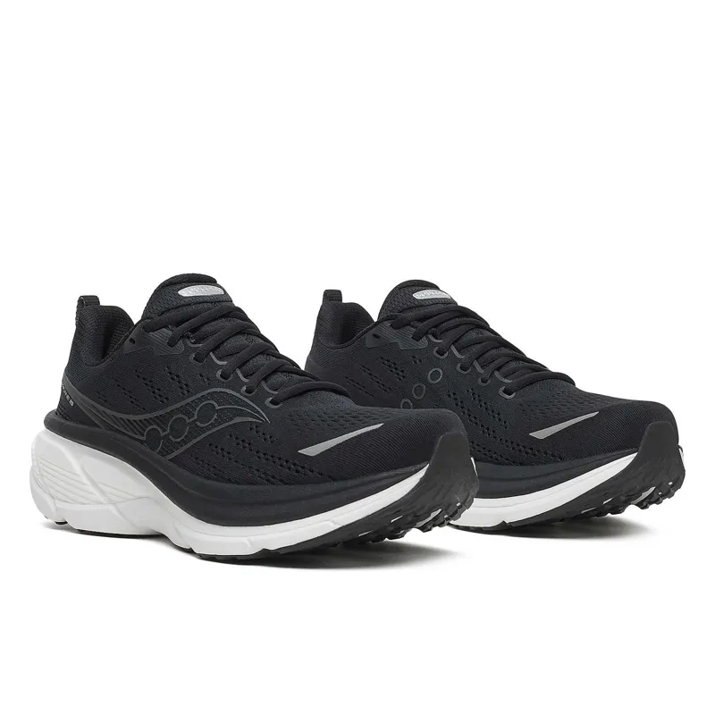 Saucony Hurricane 25 Men's Supportive Shoes - Black White-1