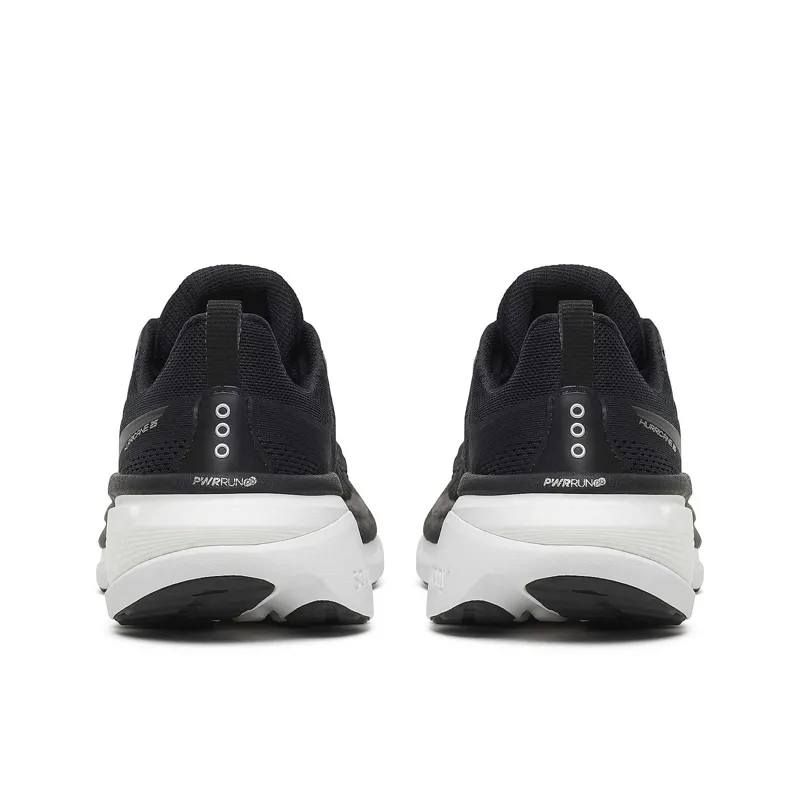 Saucony Hurricane 25 Men's Supportive Shoes - Black White-3