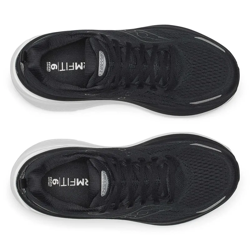 Saucony Hurricane 25 Men's Supportive Shoes - Black White-4