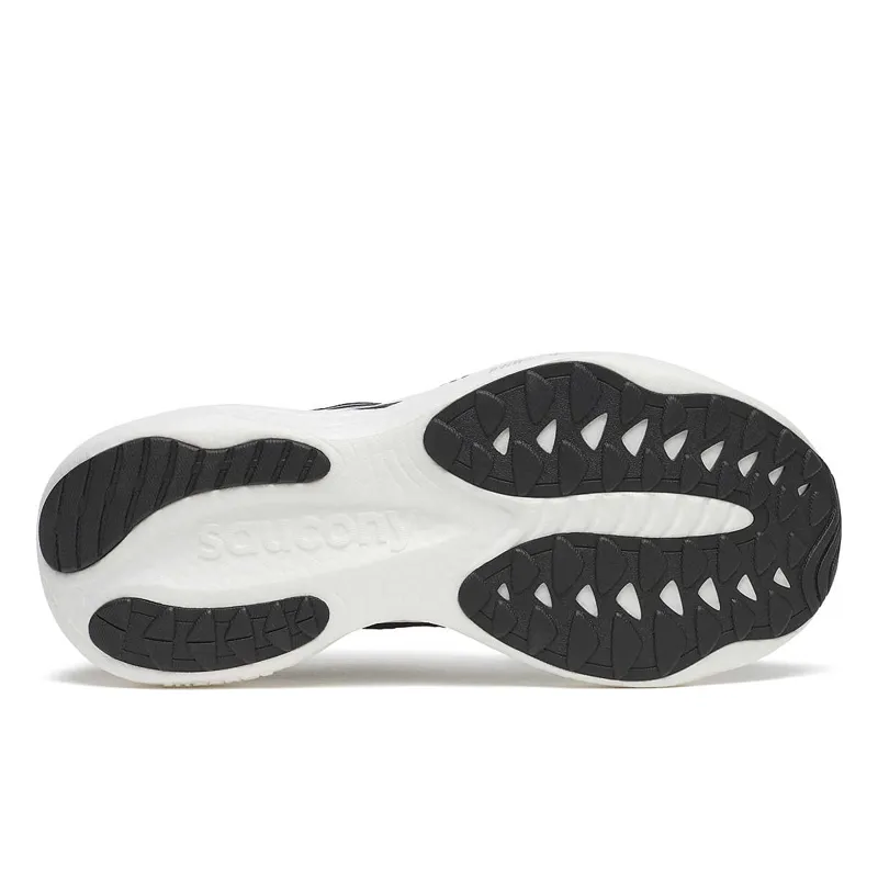 Saucony Ride 19 WIDE Men's Running Shoes - Black Silver-5