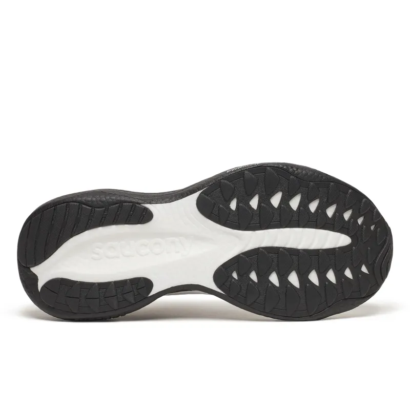 Saucony Ride 19 Men's Running Shoes - White Black-3