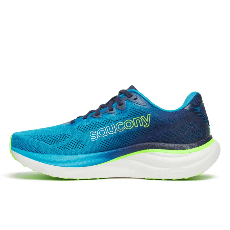Saucony Ride 19 Men's Running Shoes - Cobalt Slime-2
