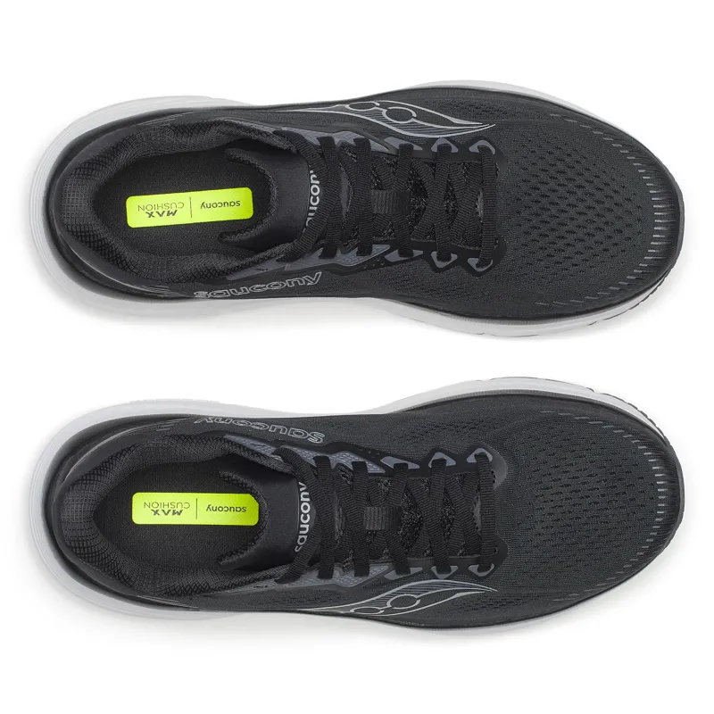 Saucony Guide 19 WIDE Men's Supportive Running Shoes - Black Silver-5