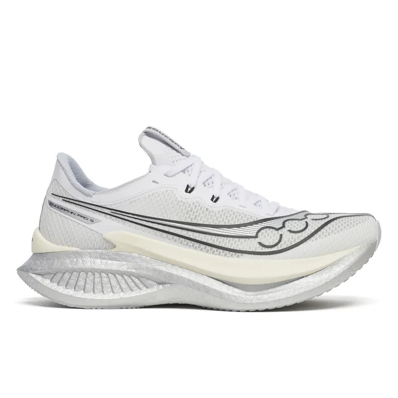 Saucony Endorphin Pro 5 Men's Race Day Running Shoes - White Black