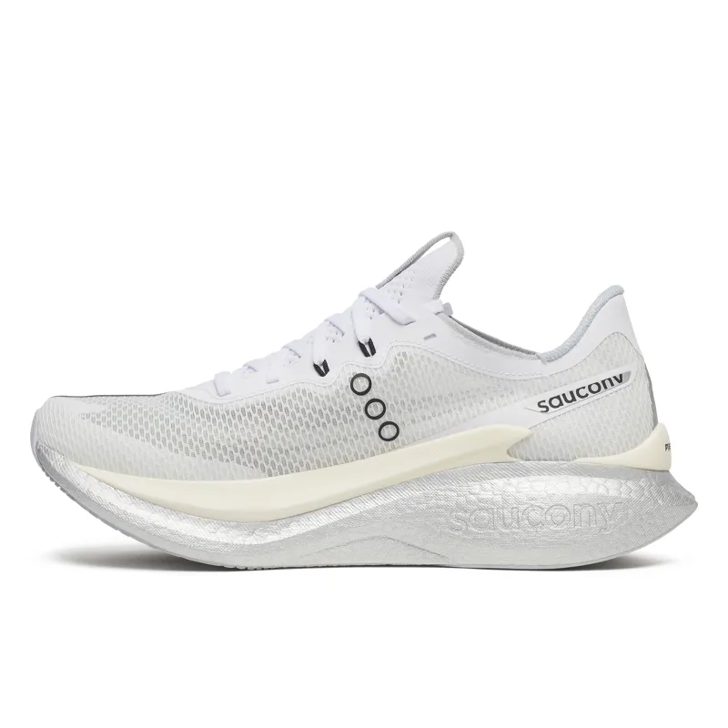 Saucony Endorphin Pro 5 Men's Race Day Running Shoes - White Black-1