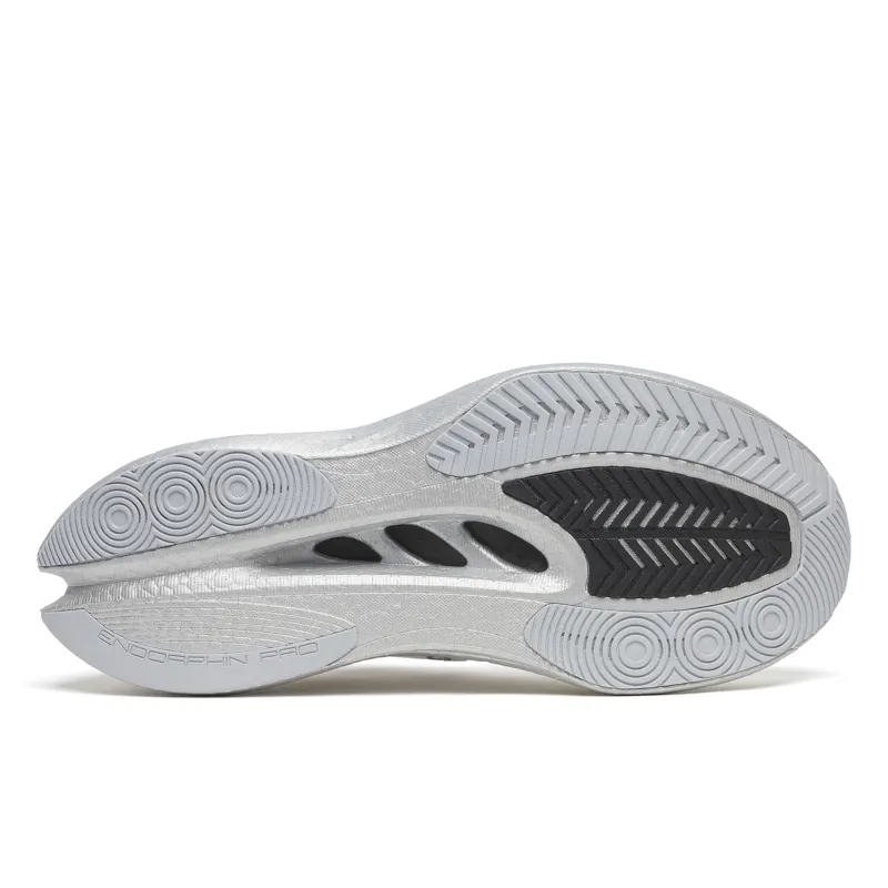 Saucony Endorphin Pro 5 Men's Race Day Running Shoes - White Black-4