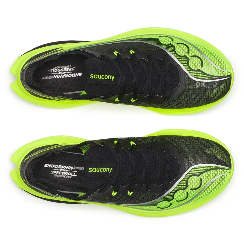 Saucony Endorphin Pro 5 Men's Race Day Running Shoes - Citron Black-5