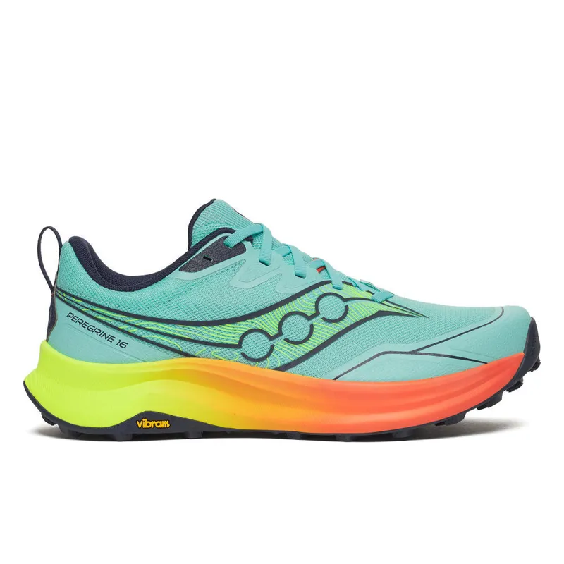 Saucony Peregrine 16 Men's Trail Running Shoes - Splash Citron