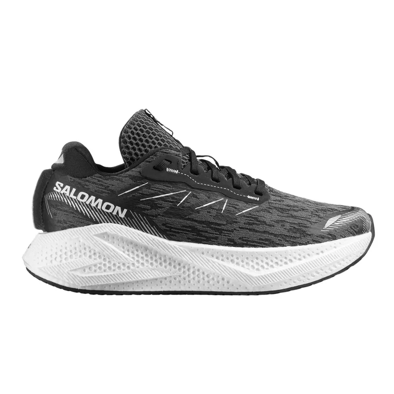 Salomon Aero Glide 4 Women's Running Shoes - Black White Ftw Silver