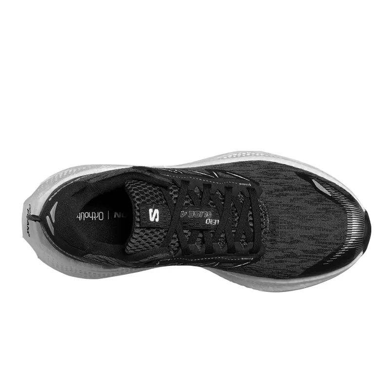 Salomon Aero Glide 4 Women's Running Shoes - Black White Ftw Silver-4