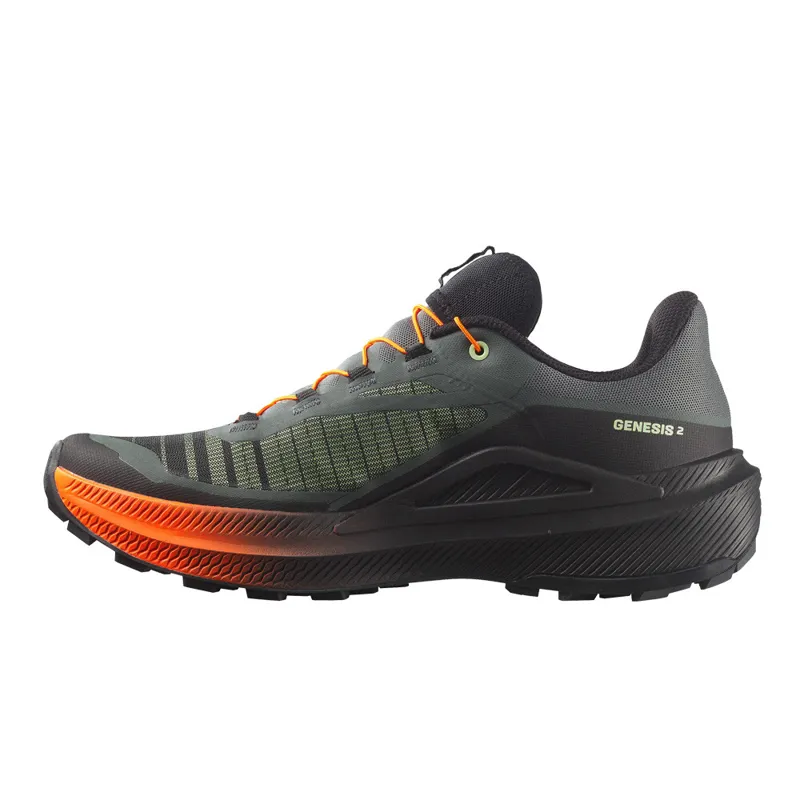 Salomon Genesis 2 Men's Trail Running Shoes - Urban Chic Black-2