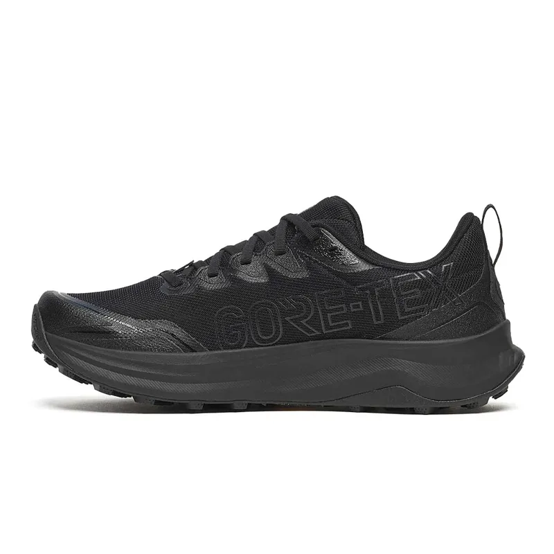 Saucony Peregrine 16 GTX Women's Trail Running Shoes - Triple Black-2