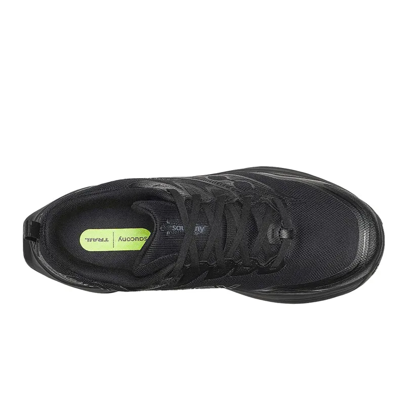 Saucony Peregrine 16 GTX Women's Trail Running Shoes - Triple Black-3