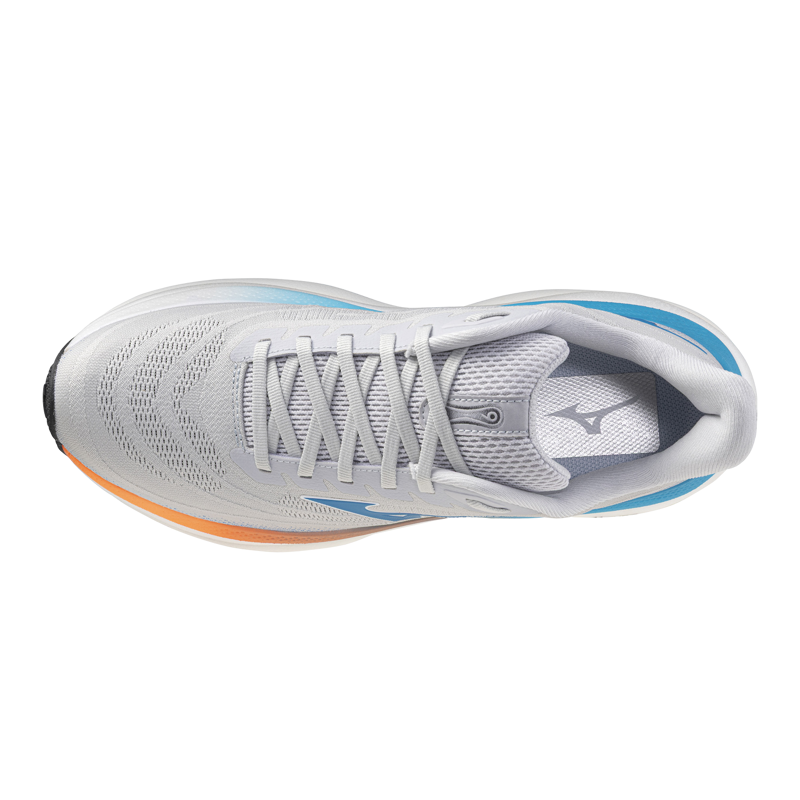 Mizuno WAVE SKY 9 Men's Running Shoes - Cloudscape Blue Jewel Lava Ora-4