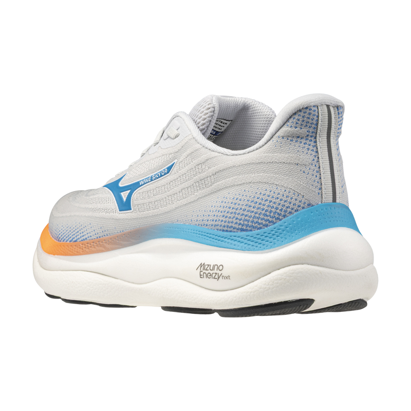 Mizuno WAVE SKY 9 Men's Running Shoes - Cloudscape Blue Jewel Lava Ora-2