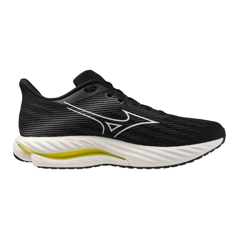 Mizuno WAVE INSPIRE 21 2E Men's Supportive Black White Vibrant Yellow