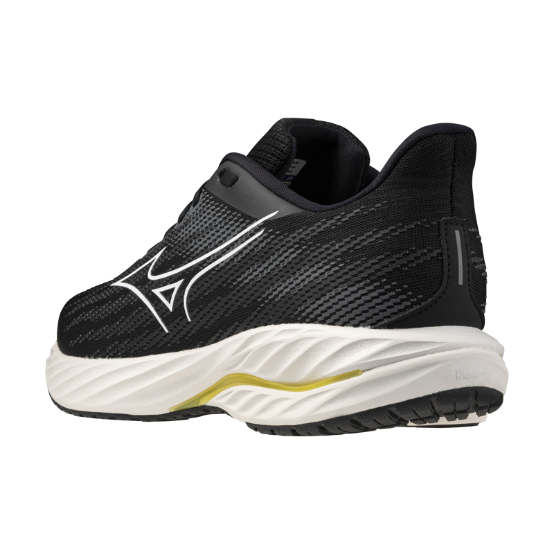 Mizuno WAVE INSPIRE 21 2E Men's Supportive Black White Vibrant Yellow-6