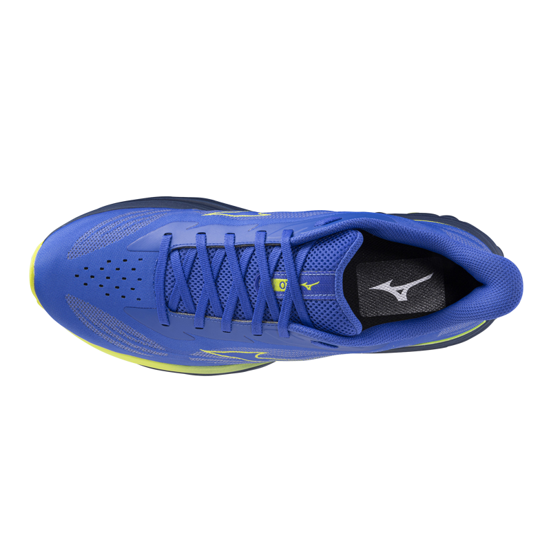 Mizuno WAVE SKYRISE 7 Men's Running Shoes - Dazzling Blue Fortune Yellow-3