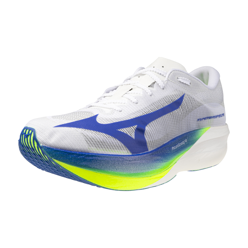 Mizuno HYPERWARP ELITE Unisex Race Day Running Shoes - White Lightning Yellow-2