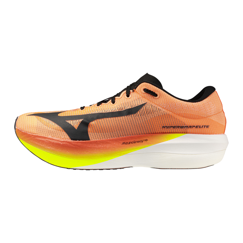 Mizuno Hyperwarp ELITE Unisex Race Day Running Shoes - Lava Orange Black Lightning-5