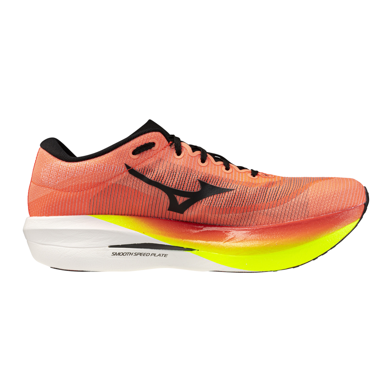 Mizuno Hyperwarp ELITE Unisex Race Day Running Shoes - Lava Orange Black Lightning-4