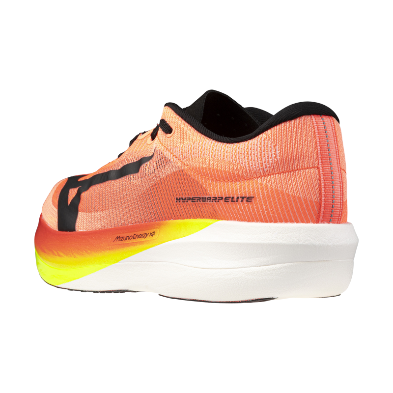 Mizuno Hyperwarp ELITE Unisex Race Day Running Shoes - Lava Orange Black Lightning-2