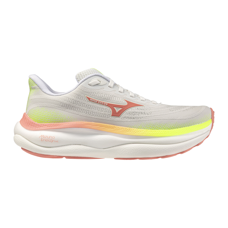 Mizuno WAVE SKY 9 Women's Running Shoes - GF White Desert Flower Lime Pulp