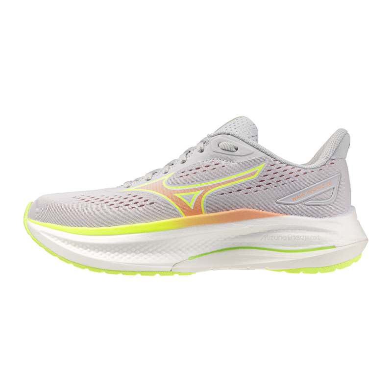 Mizuno Wave Inspire 22 Women's Supportive Running Shoes - Cloudscape Desert Flower Lime-2