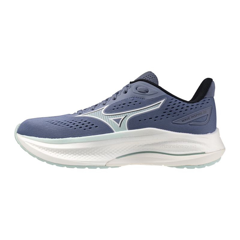 Mizuno Wave Inspire 22 Women's Supportive Running Shoes - Wild Wind Icy Morn White-2